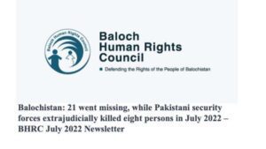 BHRC July 2022 Newsletter scaled Balochistan Affairs