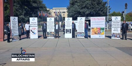 Geneva: BHRC protest highlighted Pakistan’s extreme violations of human rights and humanitarian laws in Balochistan